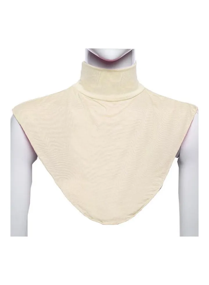 Comfortable Top Neck Scarf Beige