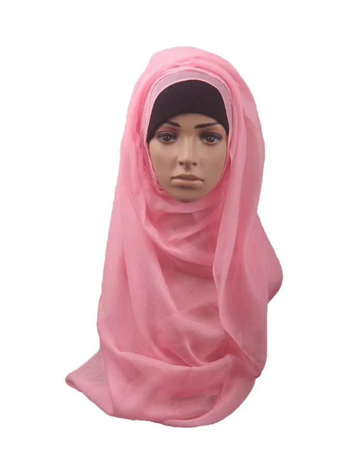 Fashion Head Cover Hijab HL288 Pink
