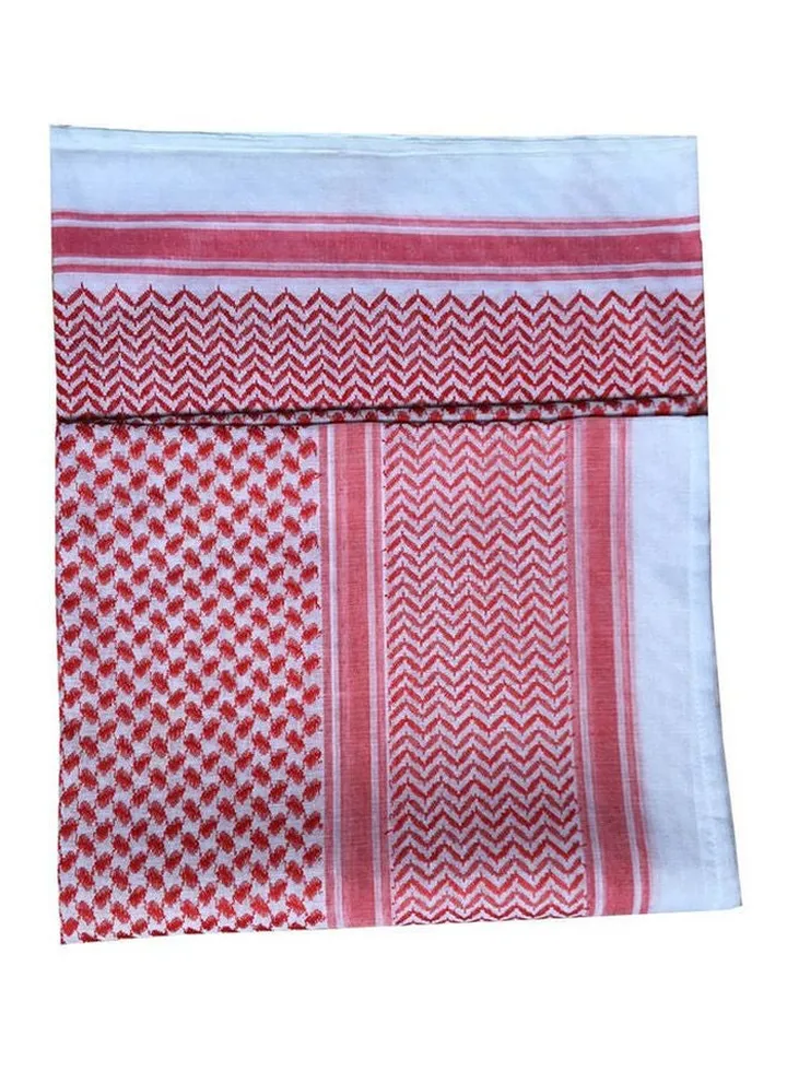 Casual Scarf Red/White