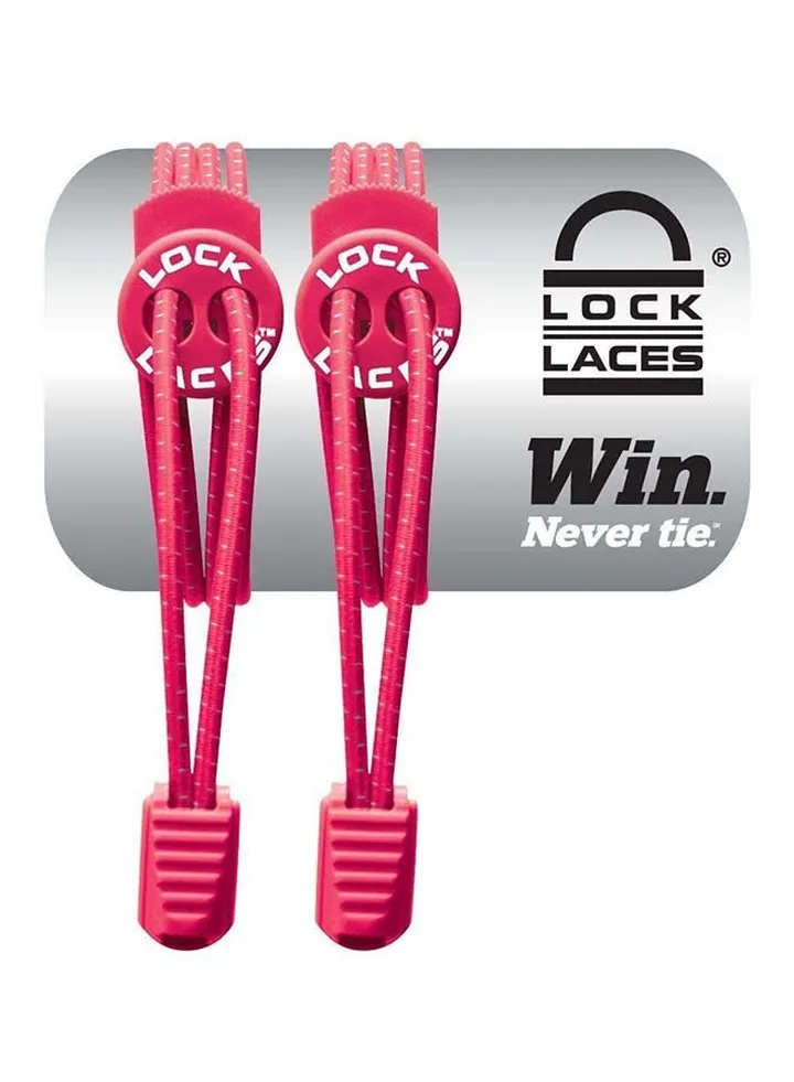 No Tie Elastic Shoelaces Hot Pink
