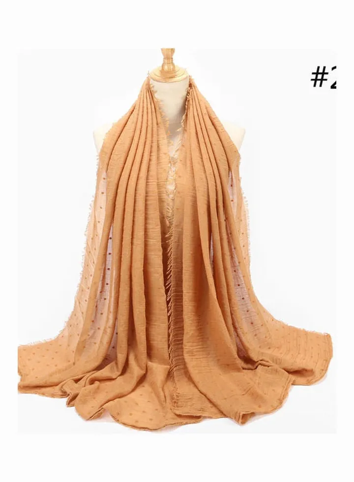 Long Hijab Scarf Beige