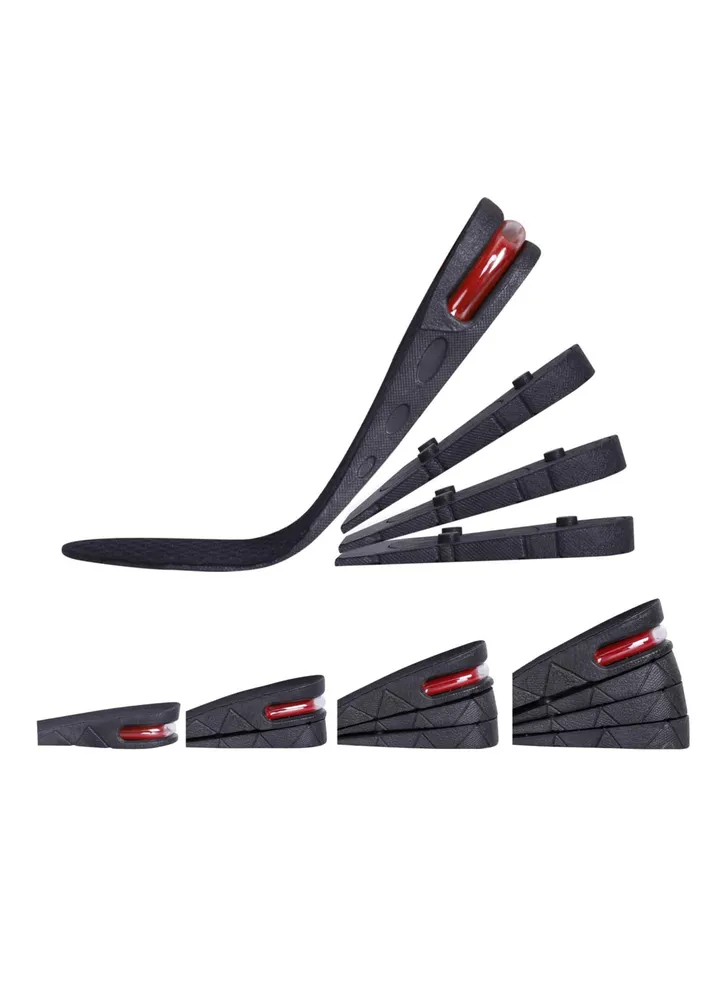 4-Layer Unisex Height Hight Increase Shoe Insoles Lifts for Men Women Shoe Pad Lift Kit Air Cushion Heel Inserts 4 Layer(3.54"/9cm)