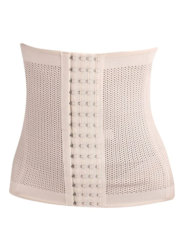 Double Boned Underbust Corset Beige