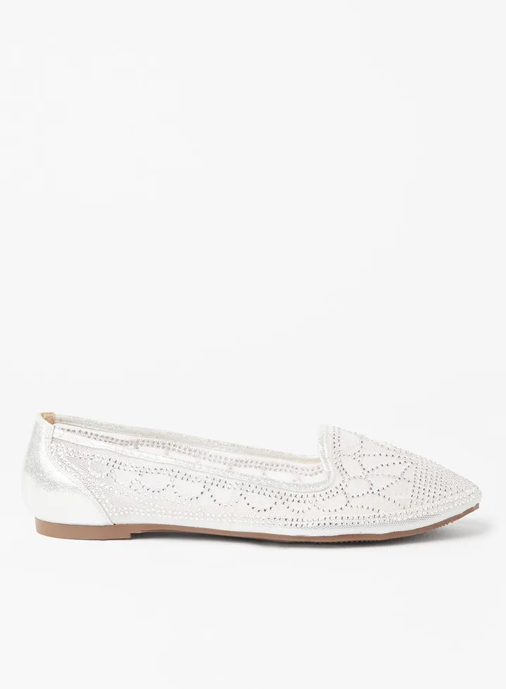 Embellished Stylish Ballerina Silver