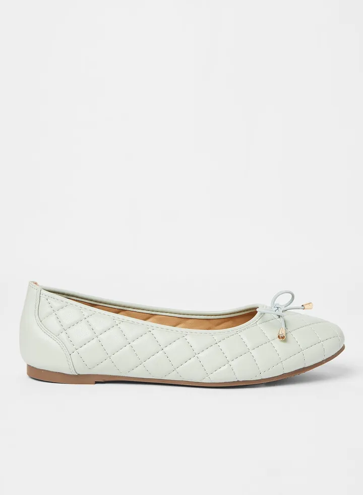Bow Detailed Ballerina Blue