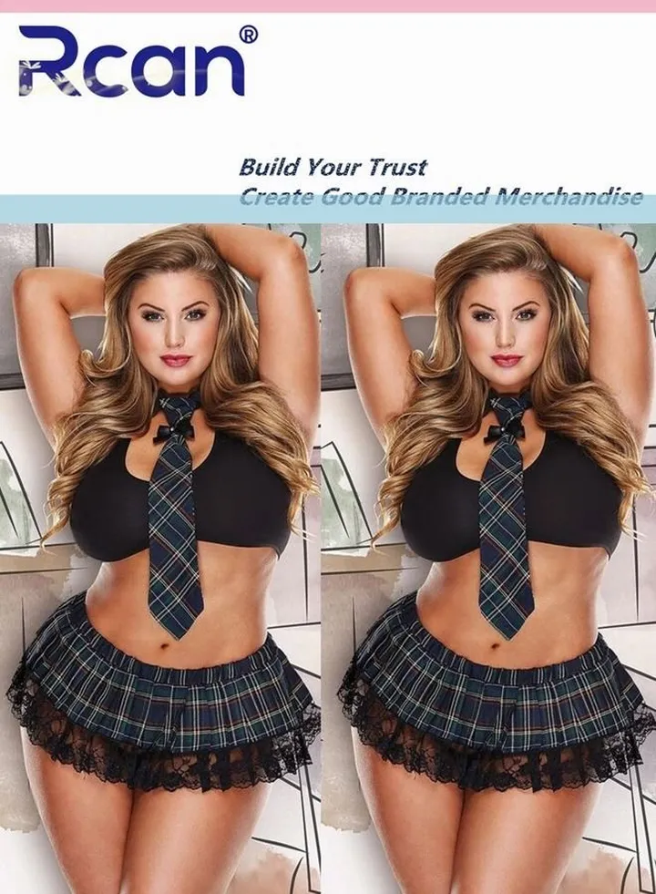 1pcs Lingerie for Women School Girl Costume Plus Size Japanese Sailor Short Skirts Set Sleepwear Clubwear