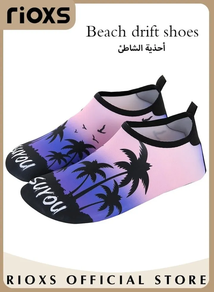 Water Shoes Beach Socks For Women Barefoot Aqua Socks Quick-Dry Non-Slip Swim Shoes For Beach Swimming Pool Water Park