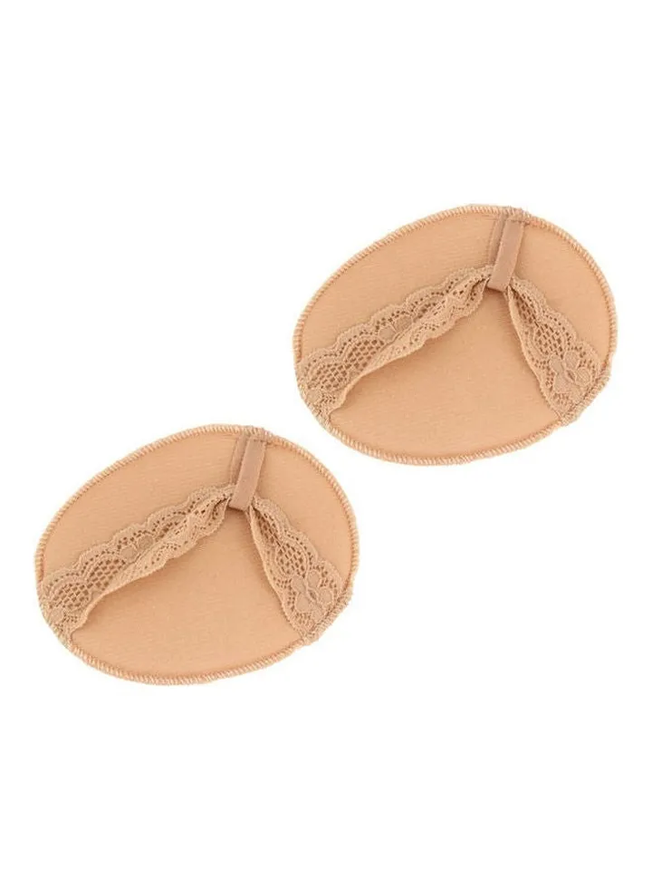 Soft Thickened High Heels Forefoot Cushions Anti Slip Shoes Insole Pad Foot Care Khaki