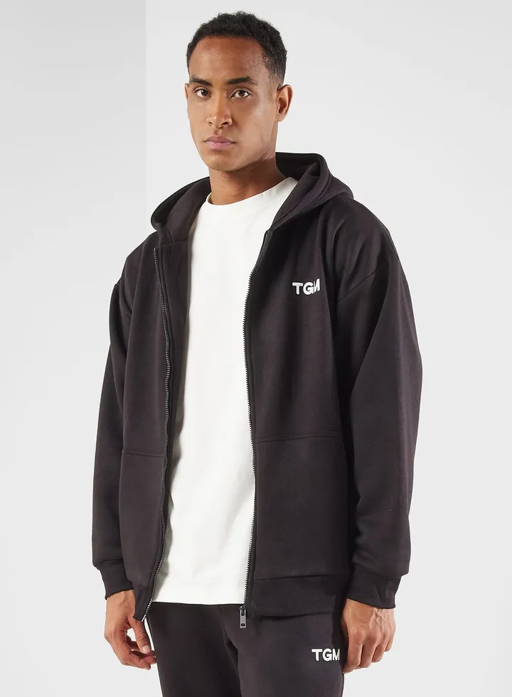 Lounge Oversized Zip Hoodie