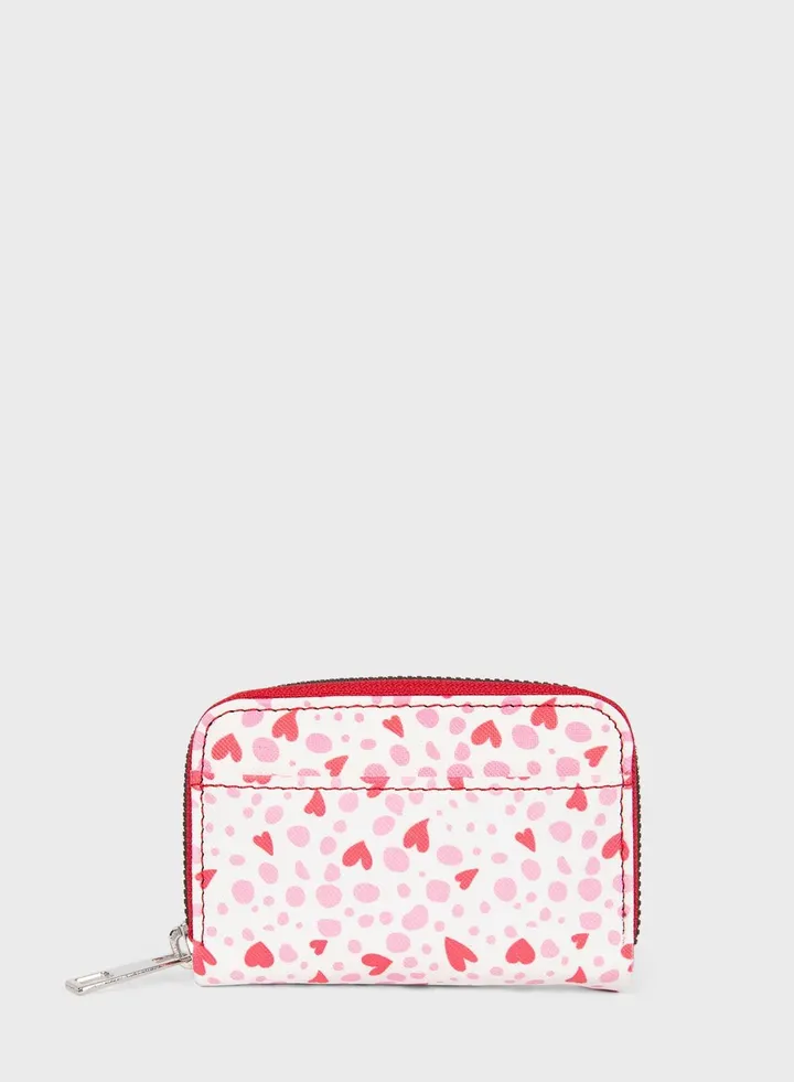 Zip Around Printed Wallet