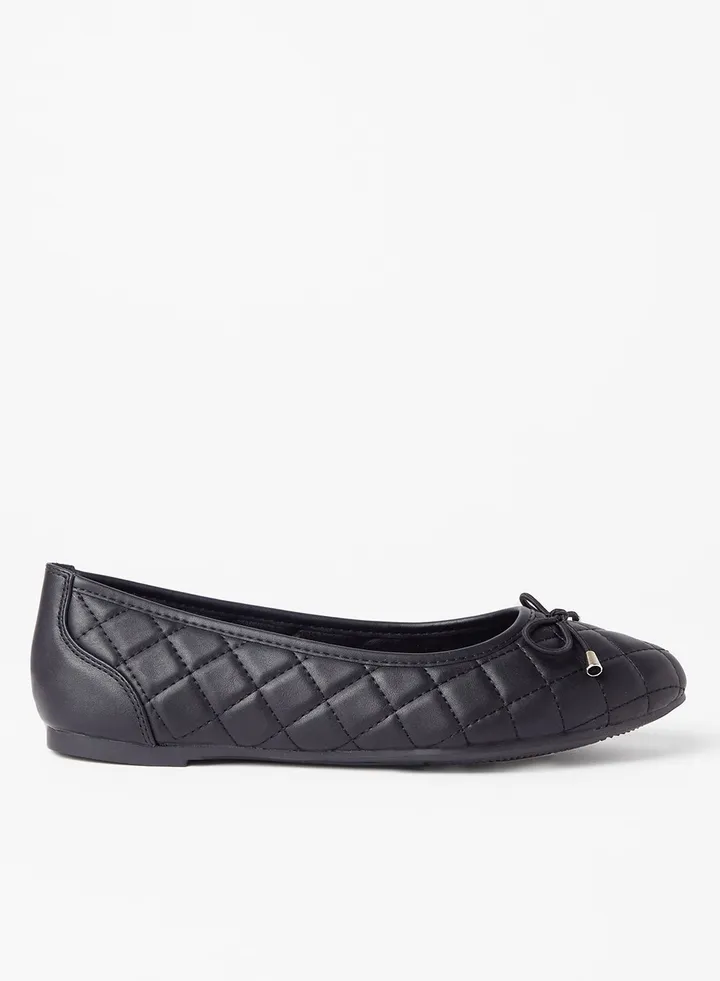 Bow Detailed Ballerina Black