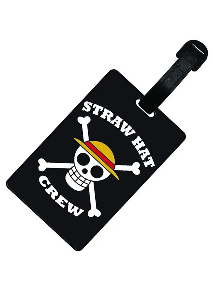 Skull Luffy Luggage Tag Black/White/Yellow