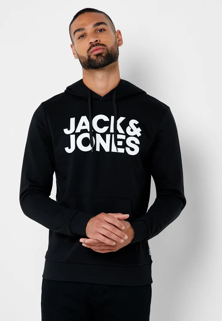 Corporate Logo Hoodie Black