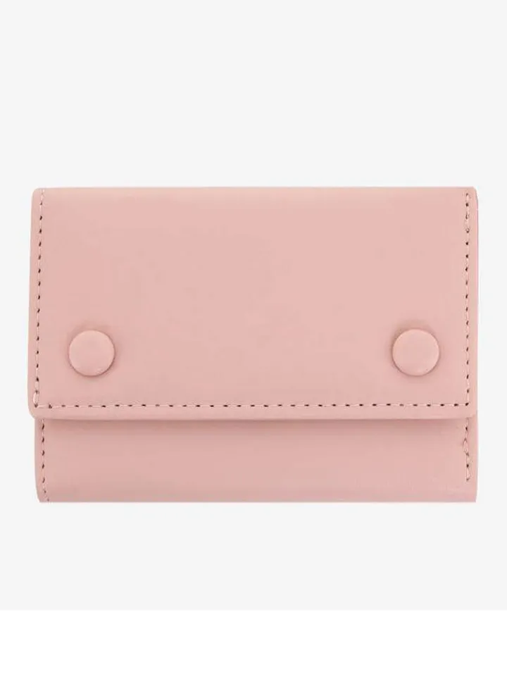 Bi Fold Pu Casual Best Women's Square Wallet Pink