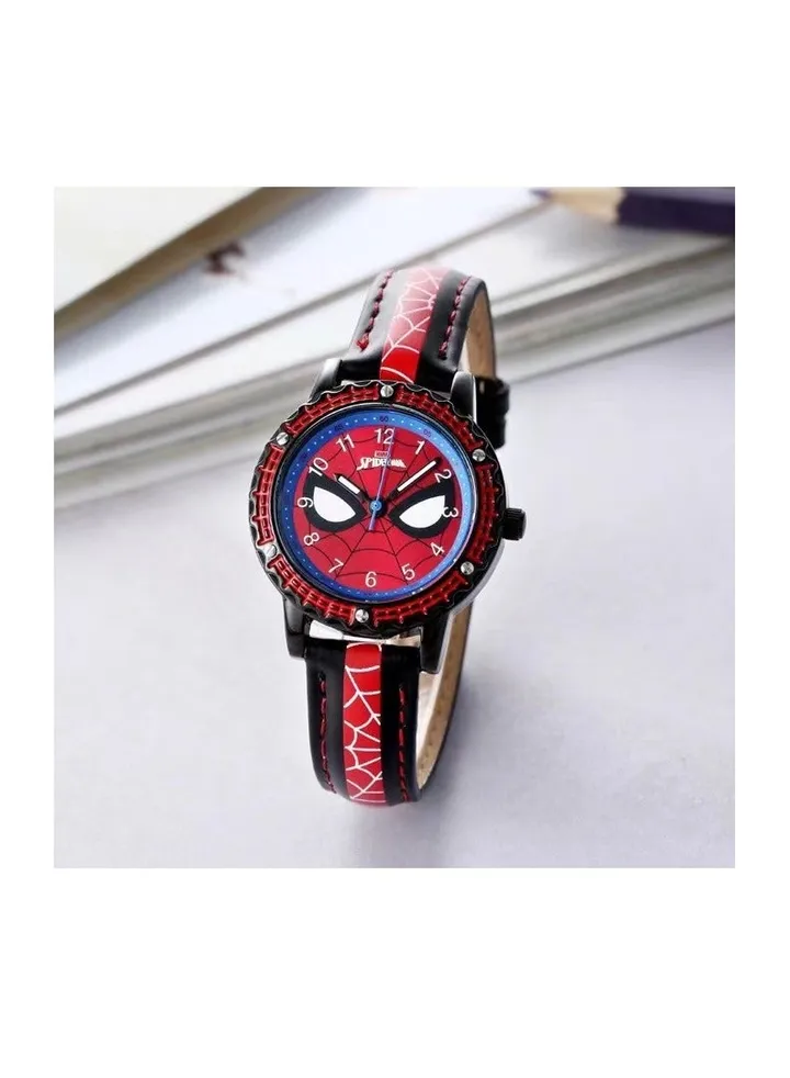 New Black Marvel Spider-Man Children's Watch