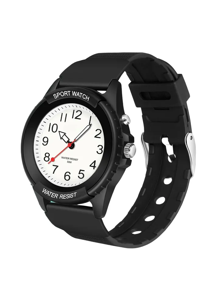 Kids Analog Watch for Boys Girls, Waterproof Time Teaching Watch with Night Light, Easy to Read and Learning Time for Children 6-18