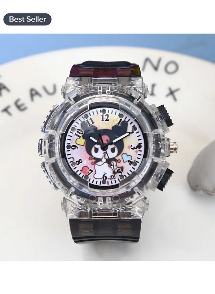 New Cartoon Sanrio Kuromi Student Electronic Luminous Watch