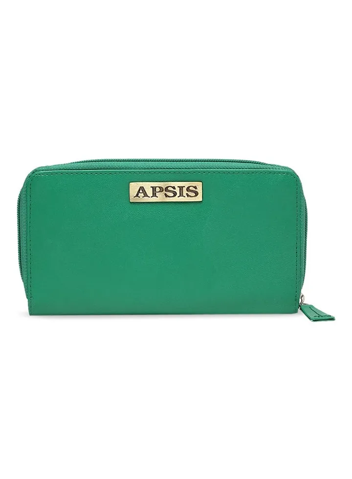 Stylish Comfortable Logo Detail Wallet For Women AP_WLT_W2_Green