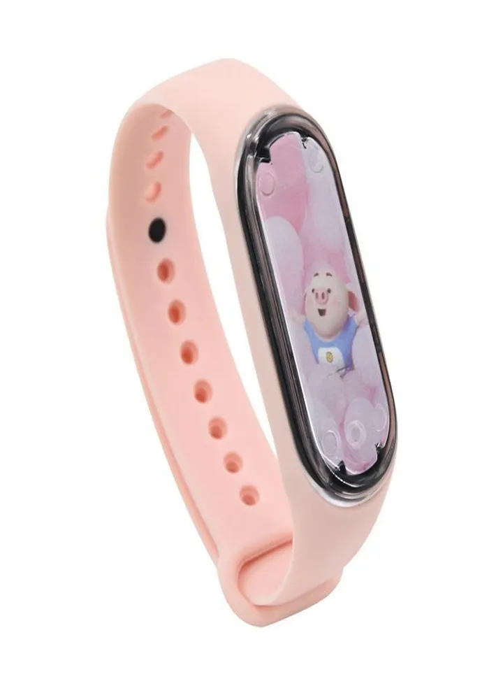 LED electronic cartoon sticker dial, fashion touch waterproof watch for student couples