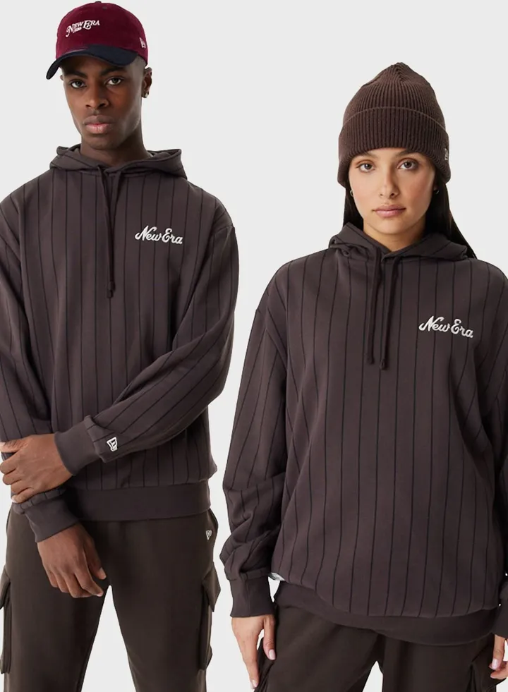 Pinstripe Oversized Hoodie