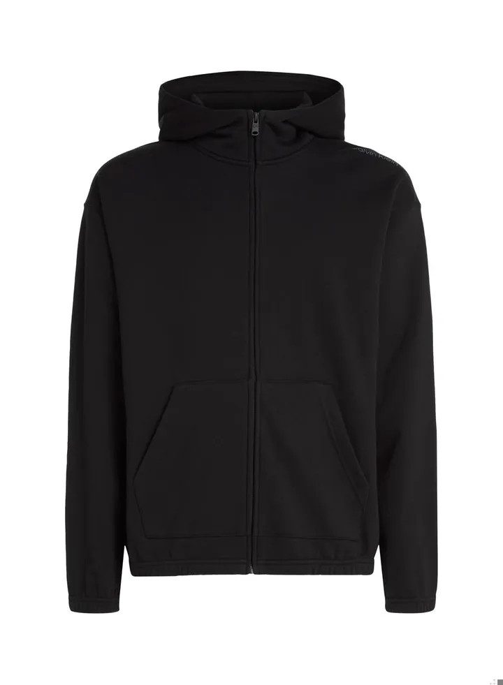 Men's Cotton Terry Hoodie, Black