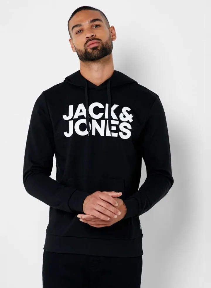 Corporate Logo Hoodie Black