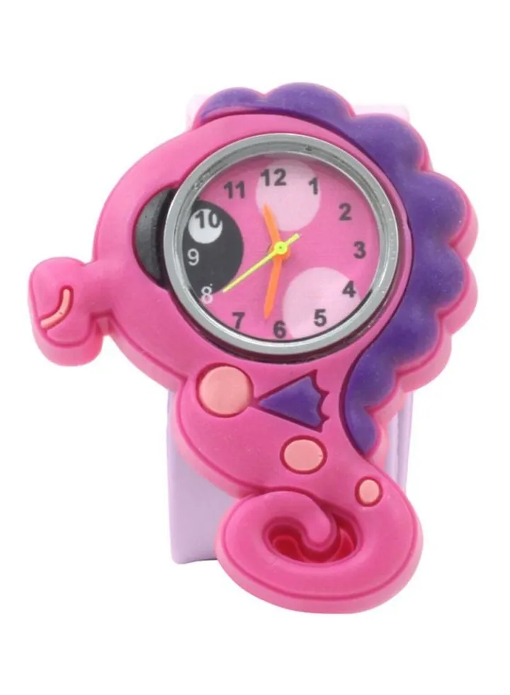 Kids' Sea Horse Snap On Slap Analog Watch KIDW117