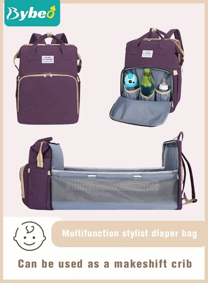 Baby Diaper Bag Backpack, Multifunction Diapers Changing Station for Boys Girls Outdoor and Travel, Infant Shower Gifts, Large Capacity, 900d Oxford, USB Port