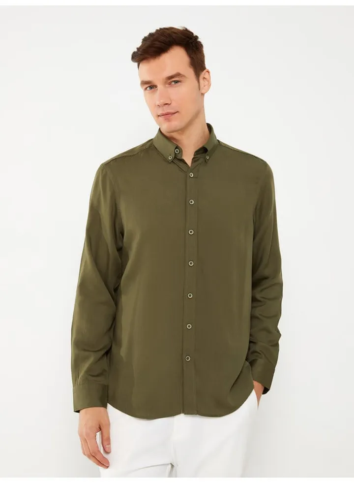 Regular Fit Long Sleeve Men's Shirt