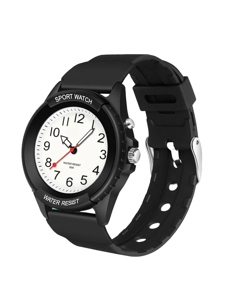 Kids Analog Watch for Boys Girls, Waterproof Time Teaching Watch with Night Light, Easy to Read and Learning Time for Children 6-18