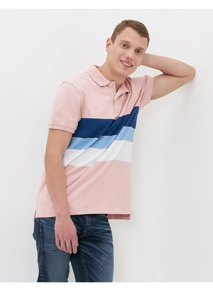 AE Colorblock Pique Polo Shirt
