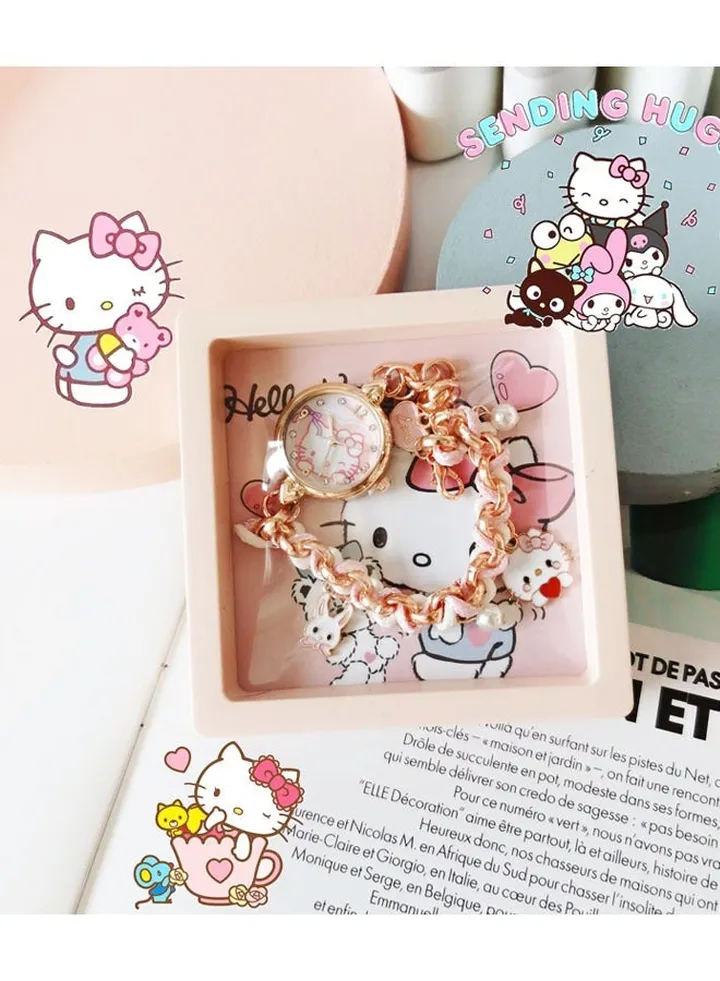 Cartoon Sanrio Hello Kitty Children's Bracelet Watch Suitable for Kids of All Ages Gift Watch