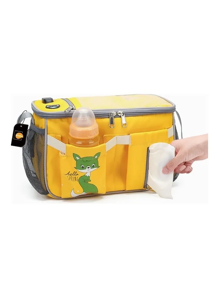 Baby Waterproof Multifunctional Stroller Bag For Mom With USB Interface Portable Travel Diaper Organizer
