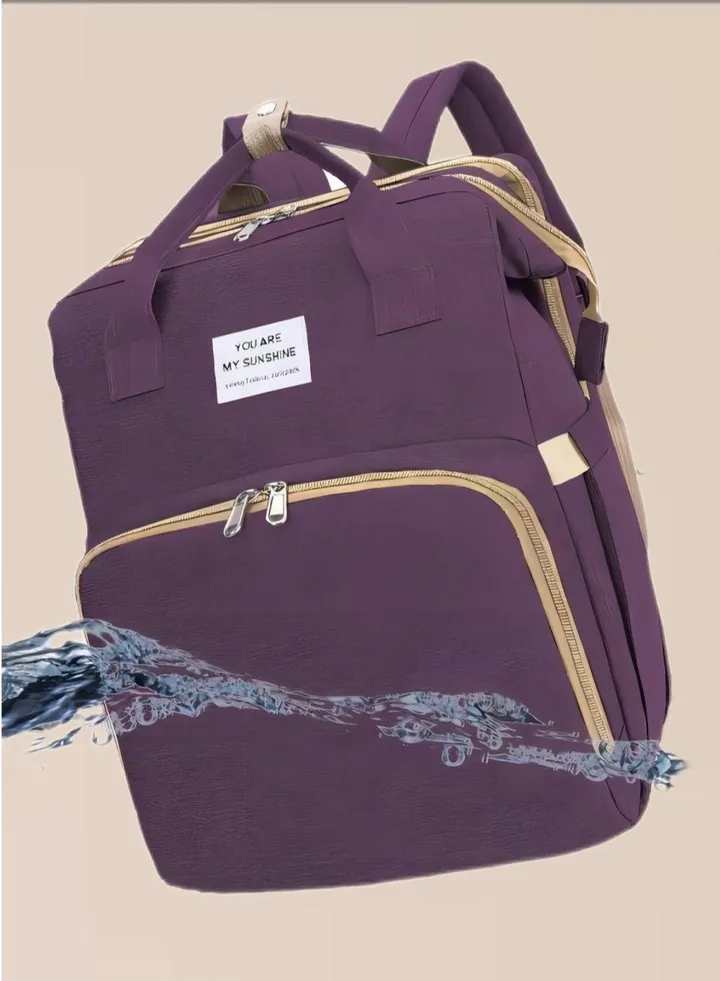 Portable Multi functional Shoulder Mom's Bed Backpack