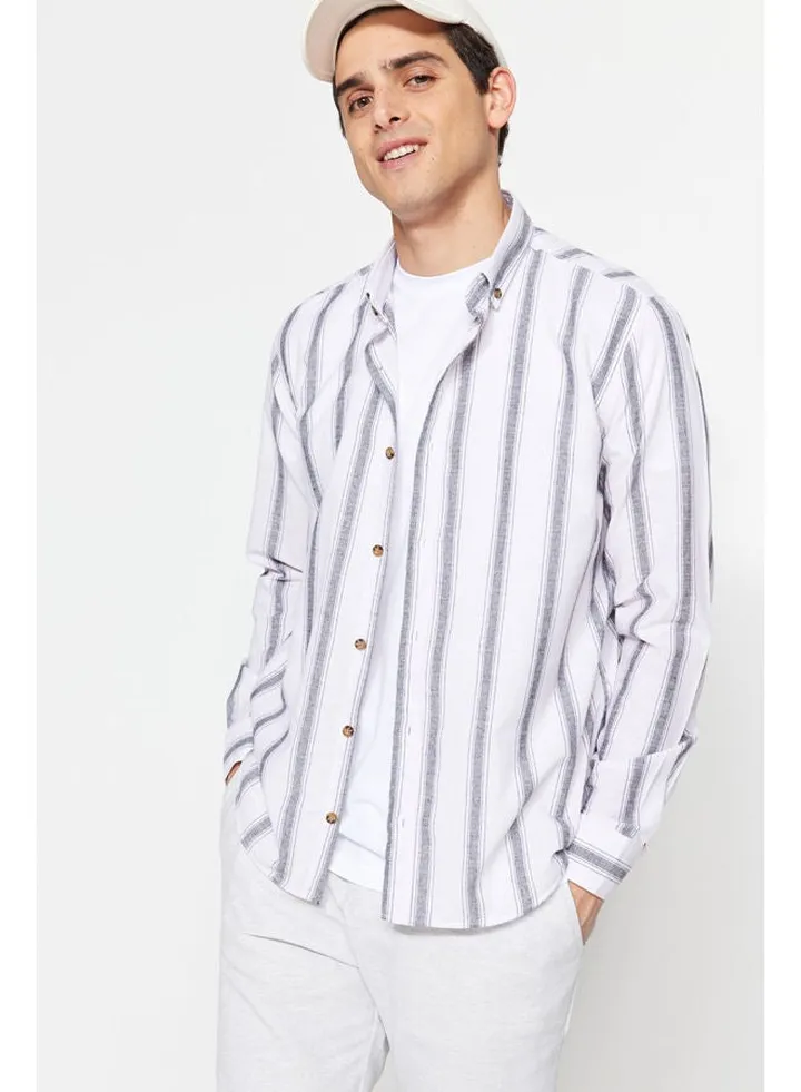 Man Shirt Black And White