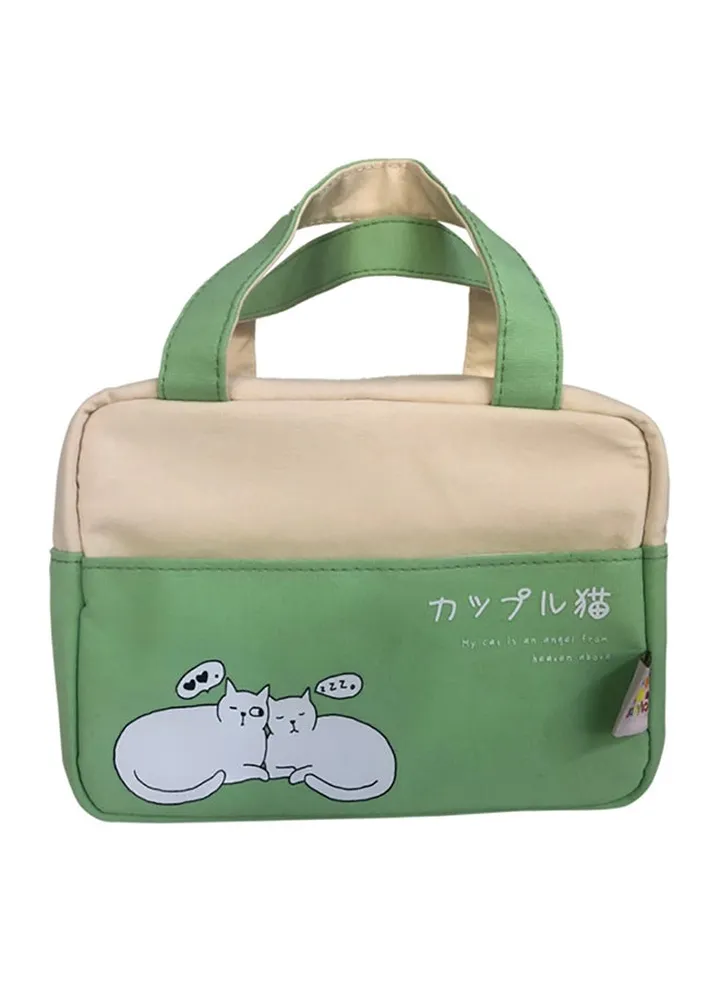 Cat Printed Diaper Bag