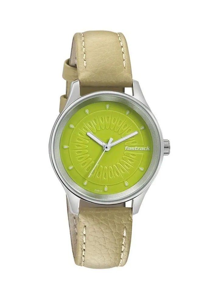 Girls' Leather Band Wrist Watch T6203SL01