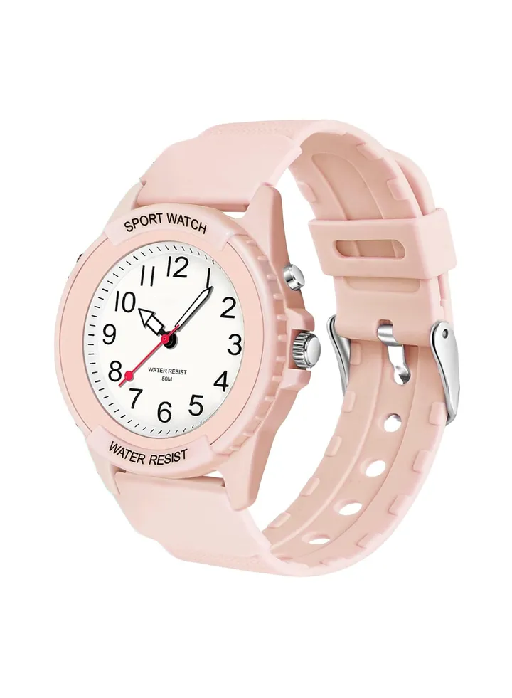 Kids Analog Watch for Boys Girls, Waterproof Time Teaching Watch with Night Light, Easy to Read and Learning Time for Children 6-18