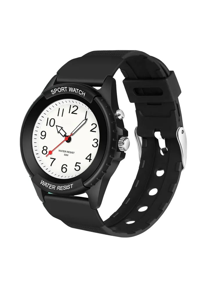 Kids Analog Watch for Boys Girls, Waterproof Time Teaching Watch with Night Light, Easy to Read and Learning Time for Children 6-18