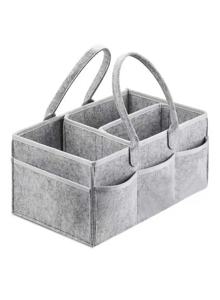 Portable Baby Diaper Storage Bag Newborn / Grey