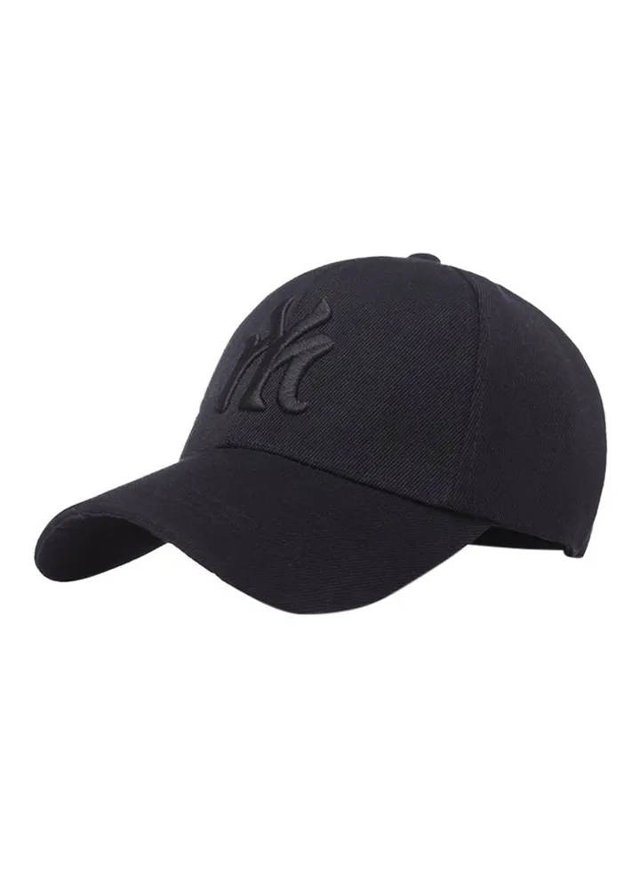 NY Embroidery Hip Hop Snapback Hat Black