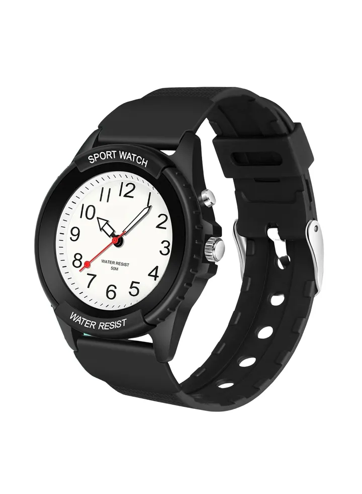 Kids Analog Watch for Boys Girls, Waterproof Time Teaching Watch with Night Light, Easy to Read and Learning Time for Children 6-18