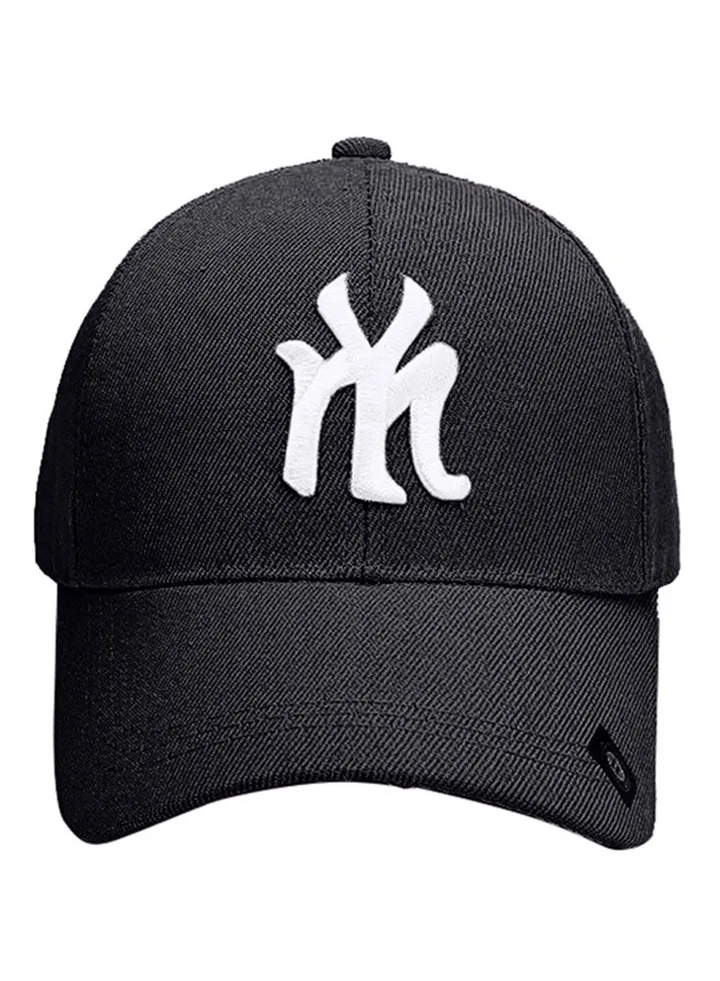 NY Embroidery Hip Hop Snapback Hat Black
