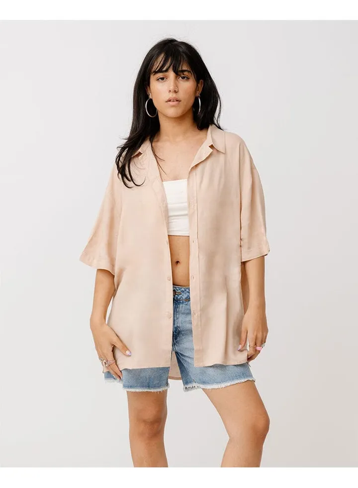 Beige Short Sleeve Shirt