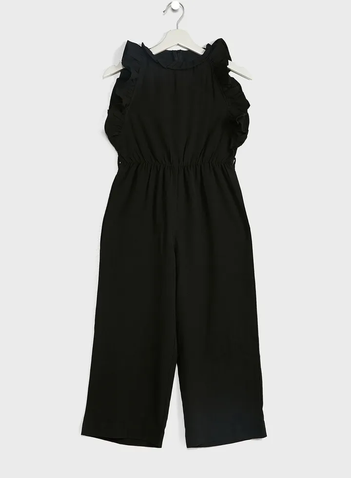 Ruffled Sleeve Jumpsuit