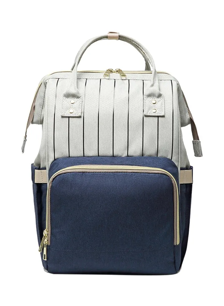 Solid Water-Proof Baby Diaper Bag Fdm-H00 Blue/Grey