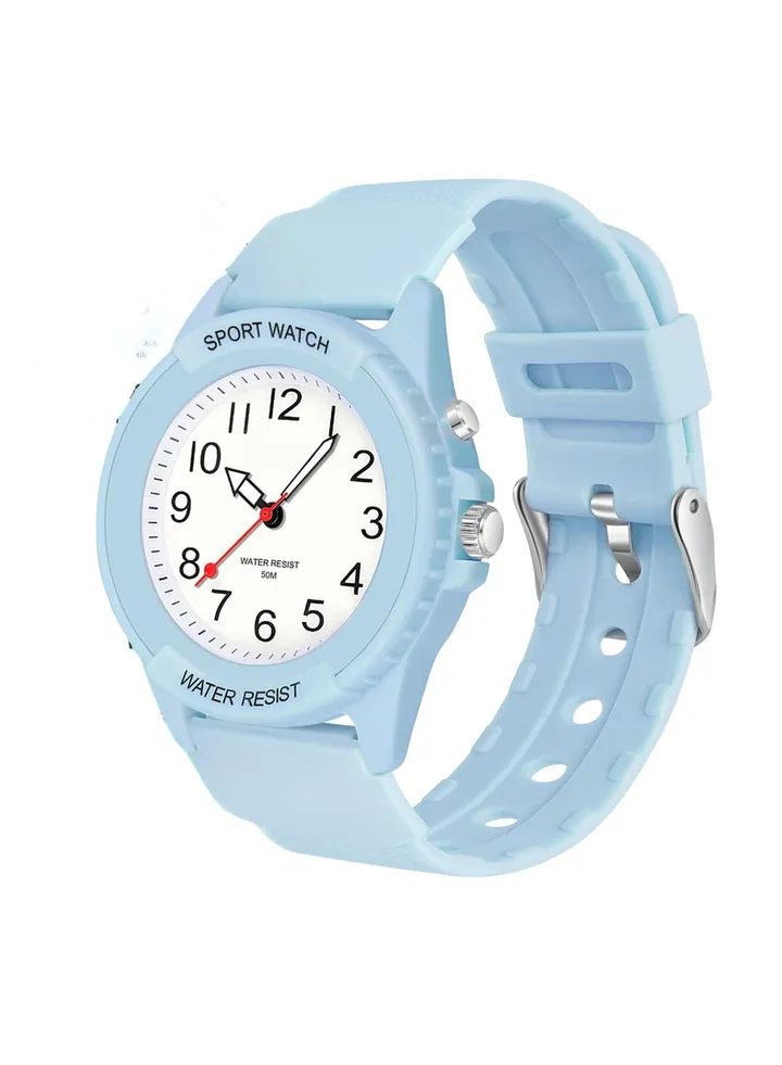 Children's simulation watch waterproof time teaching watch