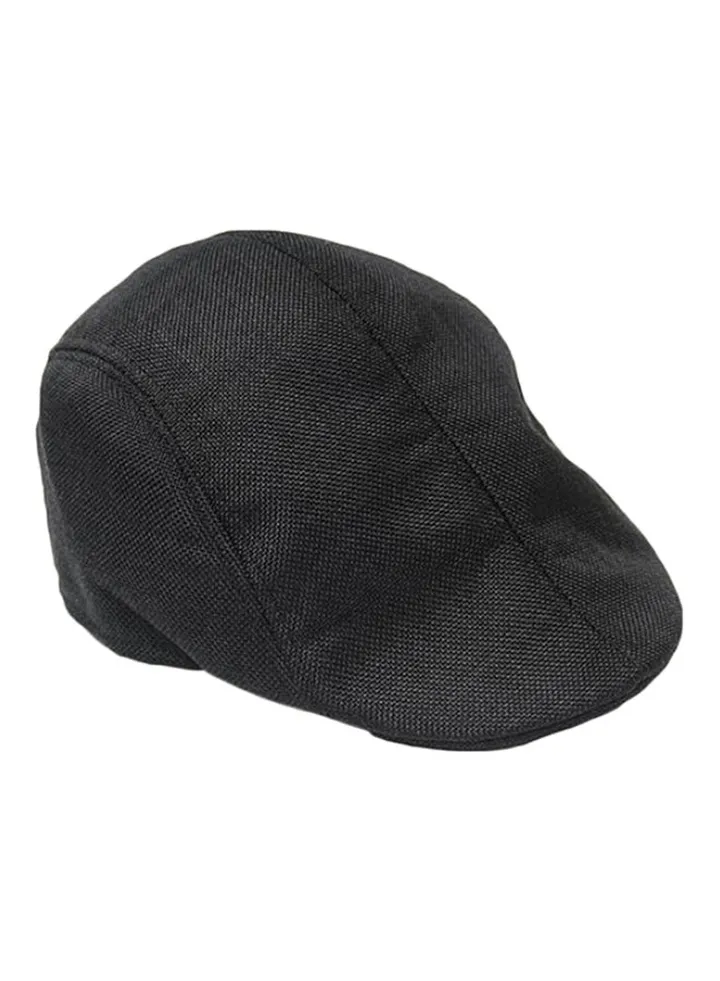 Peaked Golf Cap Black