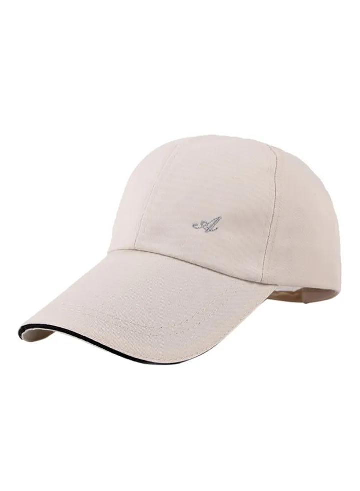 Adjustable Belt Snapback Hat Beige