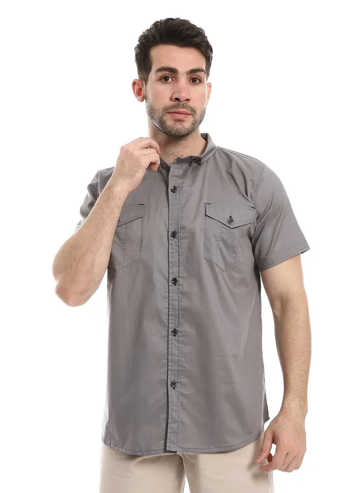 Mens Casual Shirt With Half Sleeves